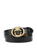 Billionaire croco-printed belt - Black
