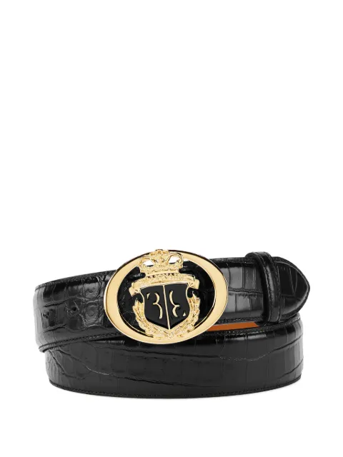 Billionaire croco-printed belt