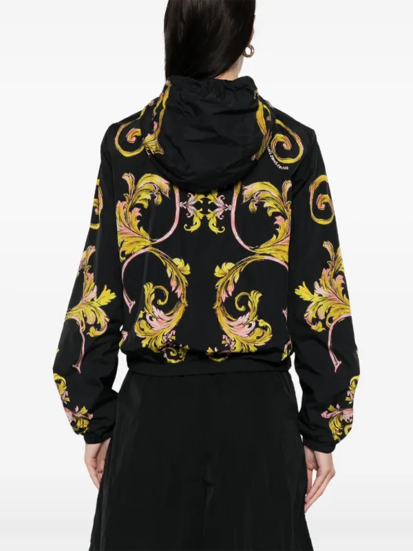 VERSACE バロックプリント ナイロンジャケット 美品 ヴェルサーチ バロックプリント オーバーサイズナイロン