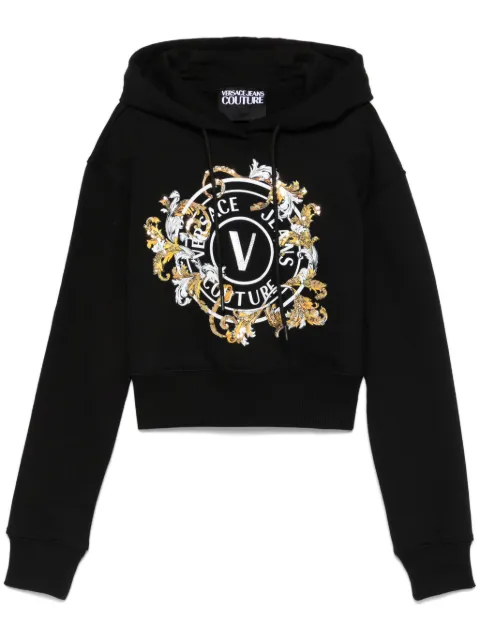 Versace Jeans Couture hoodie con logo estampado