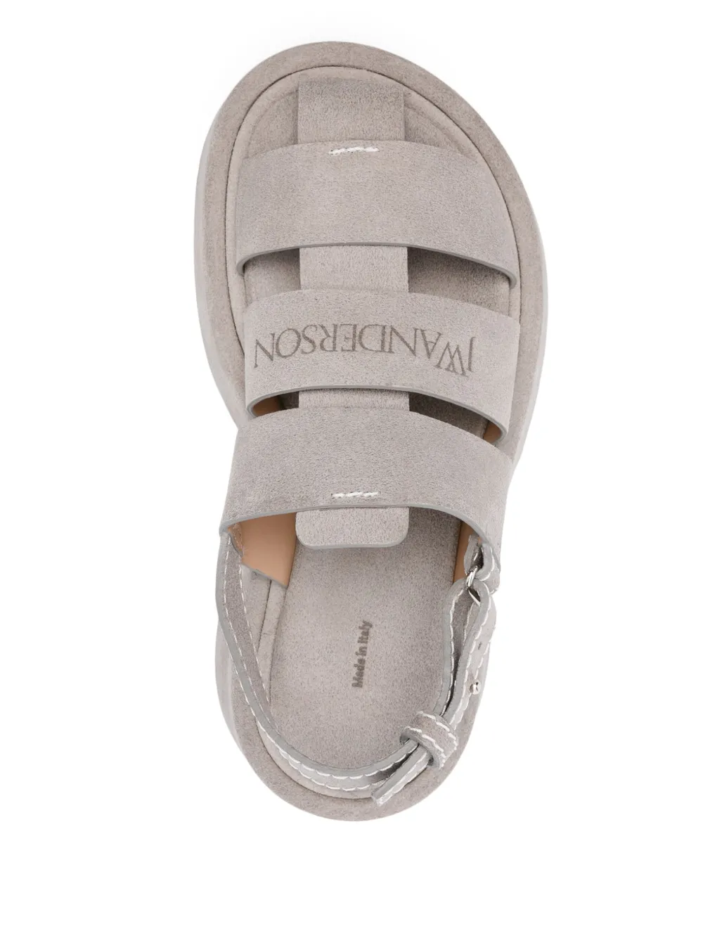 JW Anderson Suède sandalen met plateauzool Grijs