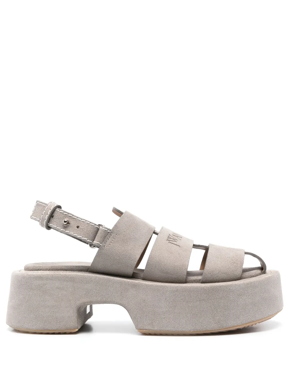 JW Anderson Suède sandalen met plateauzool Grijs