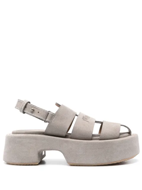 JW Anderson sandalias de gamuza con plataforma
