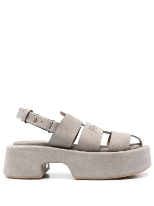 Sandales en daim à plateforme - JW Anderson - Modalova