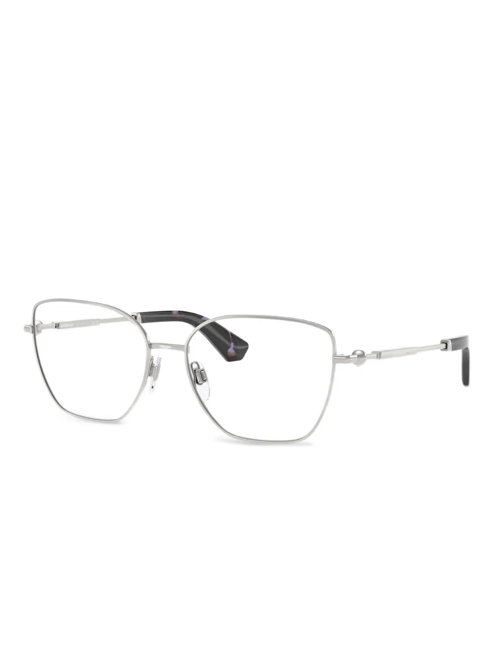 Burberry Eyewear Bril met cat-eye montuur Zilver