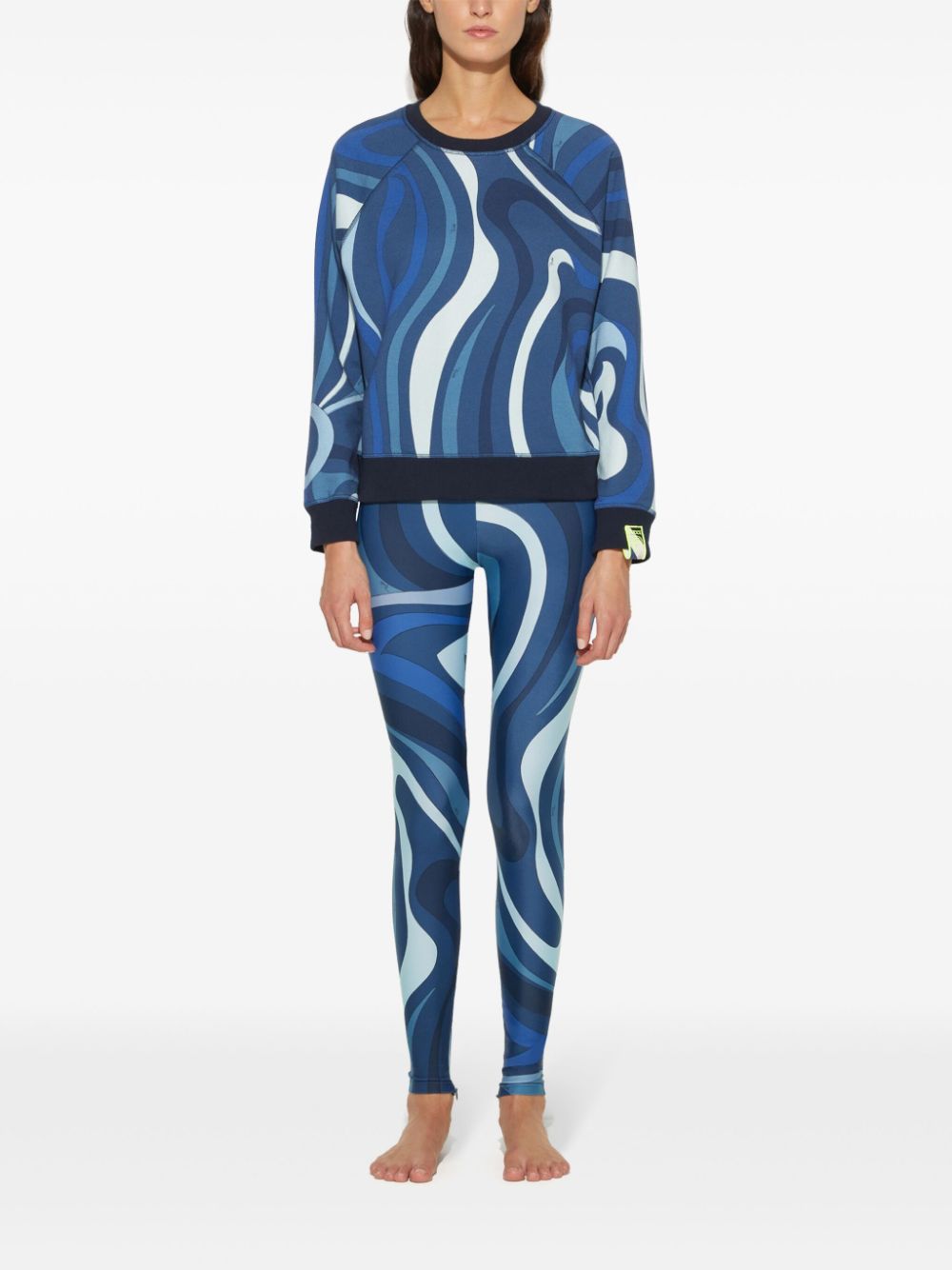 PUCCI Marmo-print sweatshirt - Blue