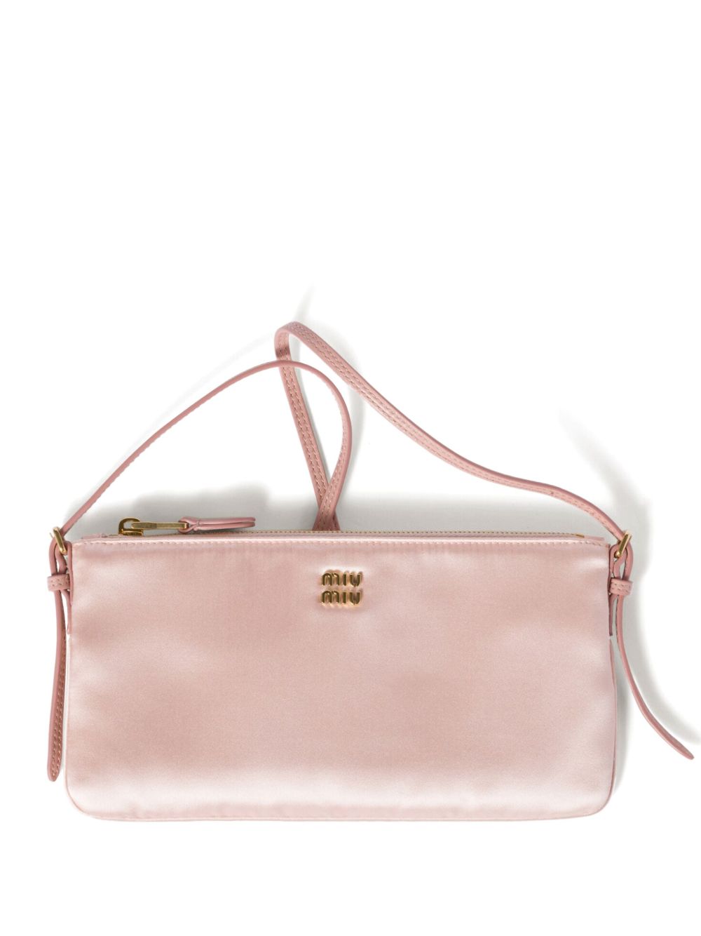 Miu Clutch met logo Roze