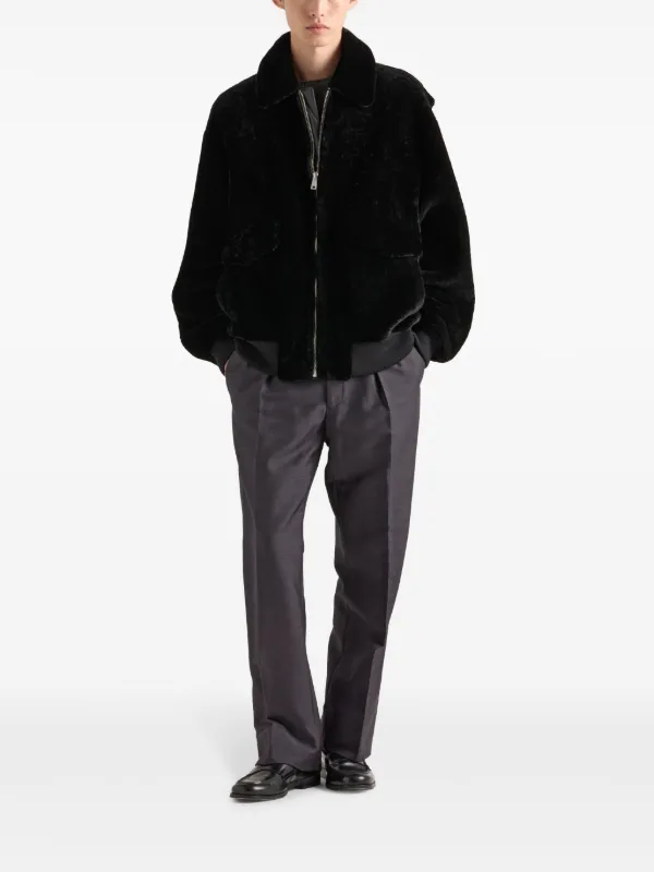 PRADA ボンバージャケット ブラック Prada ボンバージャケット | ブラック | FARFETCH JP