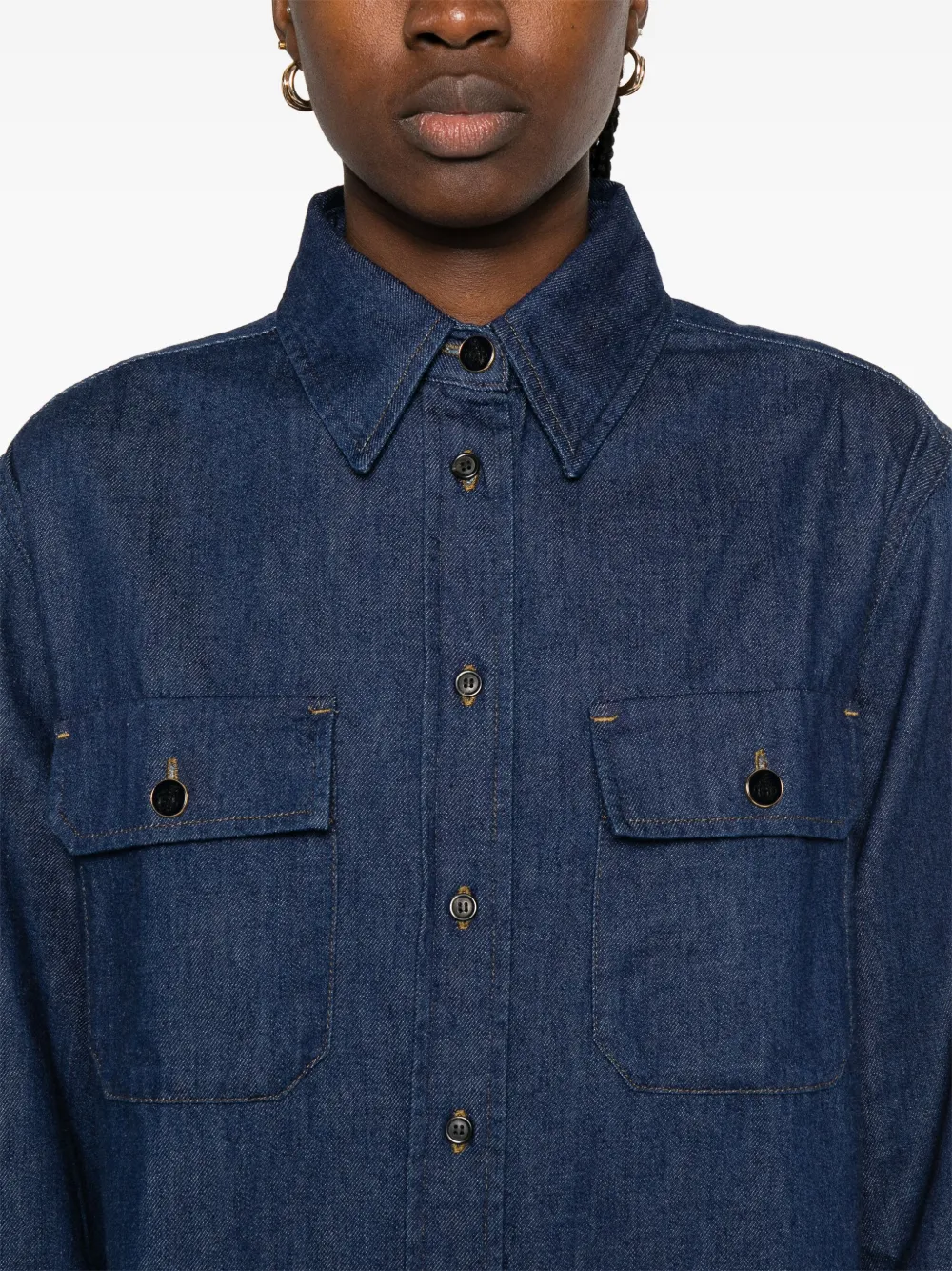 A.P.C. x Anastasia Barbieri Mare blouse Blauw