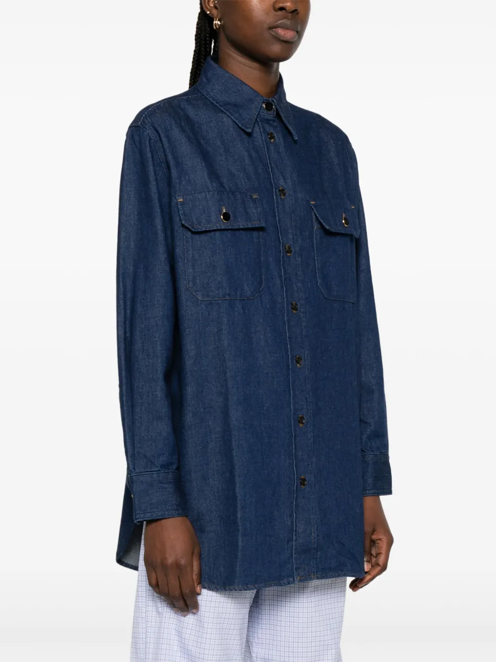 A.P.C. x Anastasia Barbieri Mare blouse Blauw