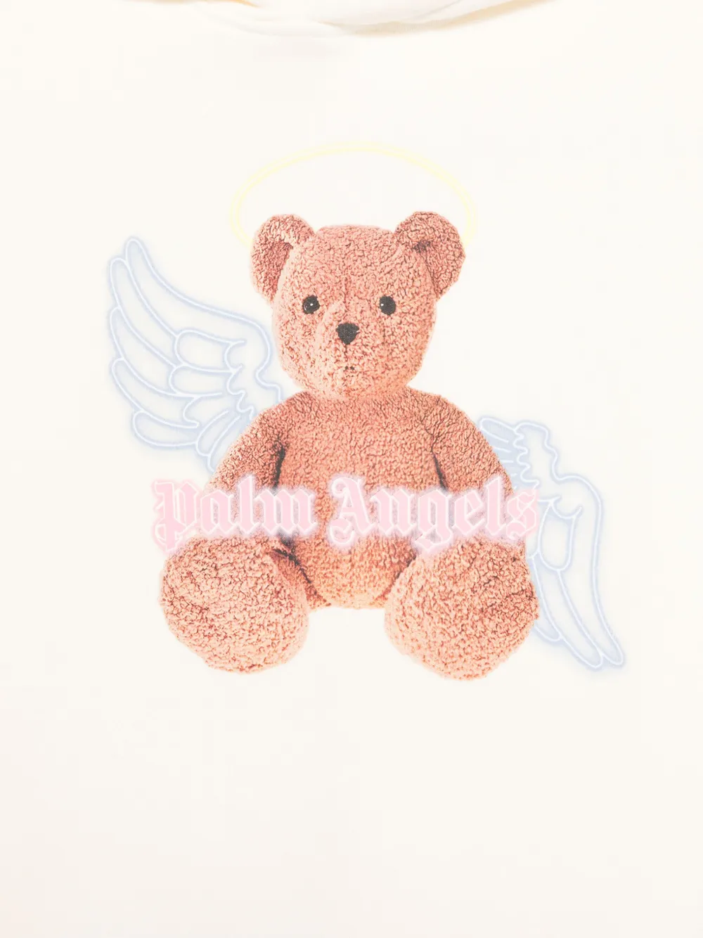 Palm Angels Kids Hoodie met teddybeerprint Beige