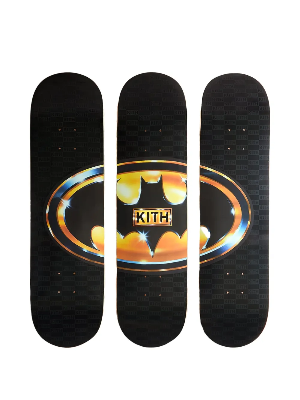 KITH Batman 1989 Triptych "Black" skate deck (set of three) | Black | Image 1