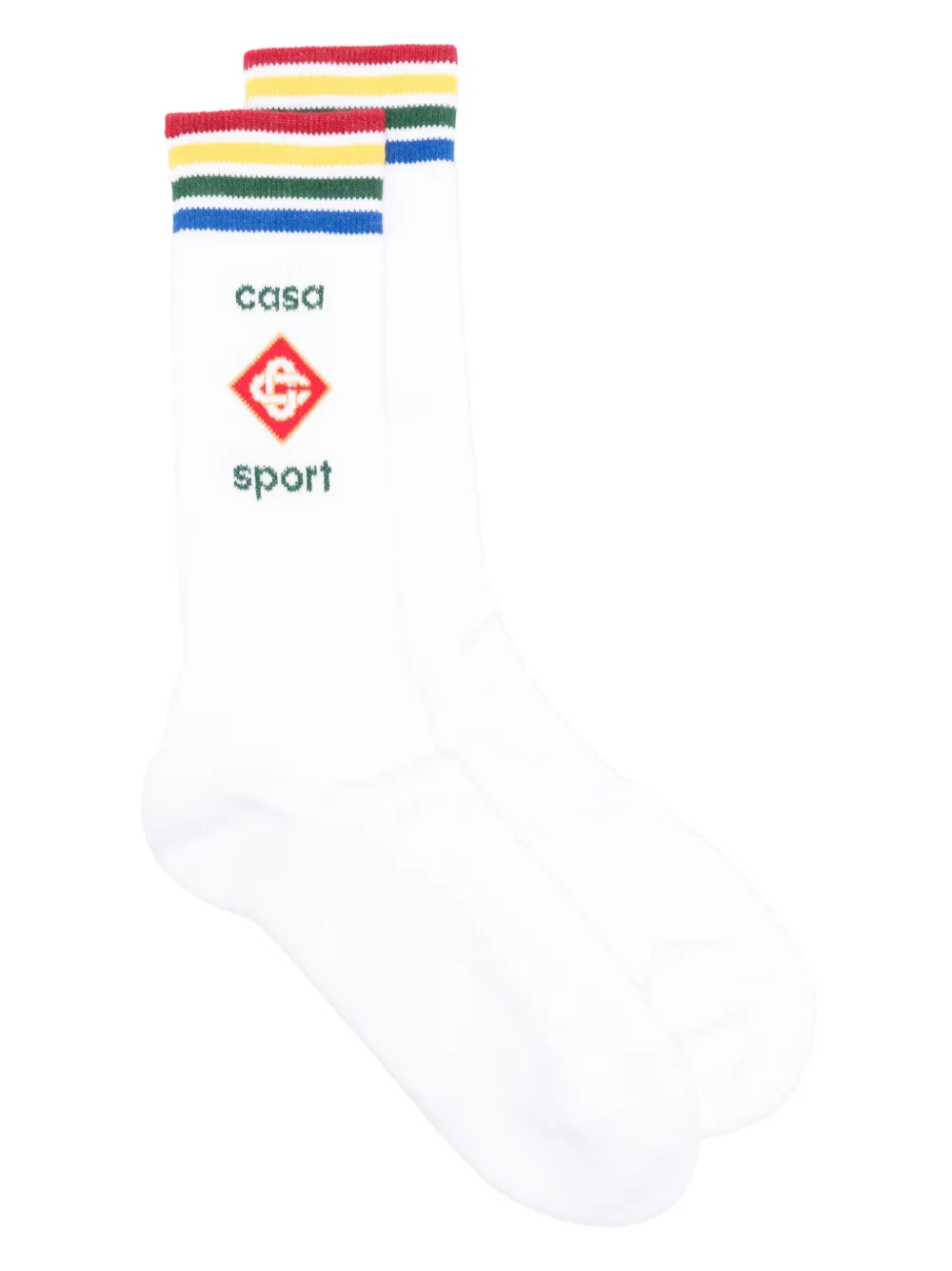Casablanca calcetines con logo en intarsia | blanco | Image 1