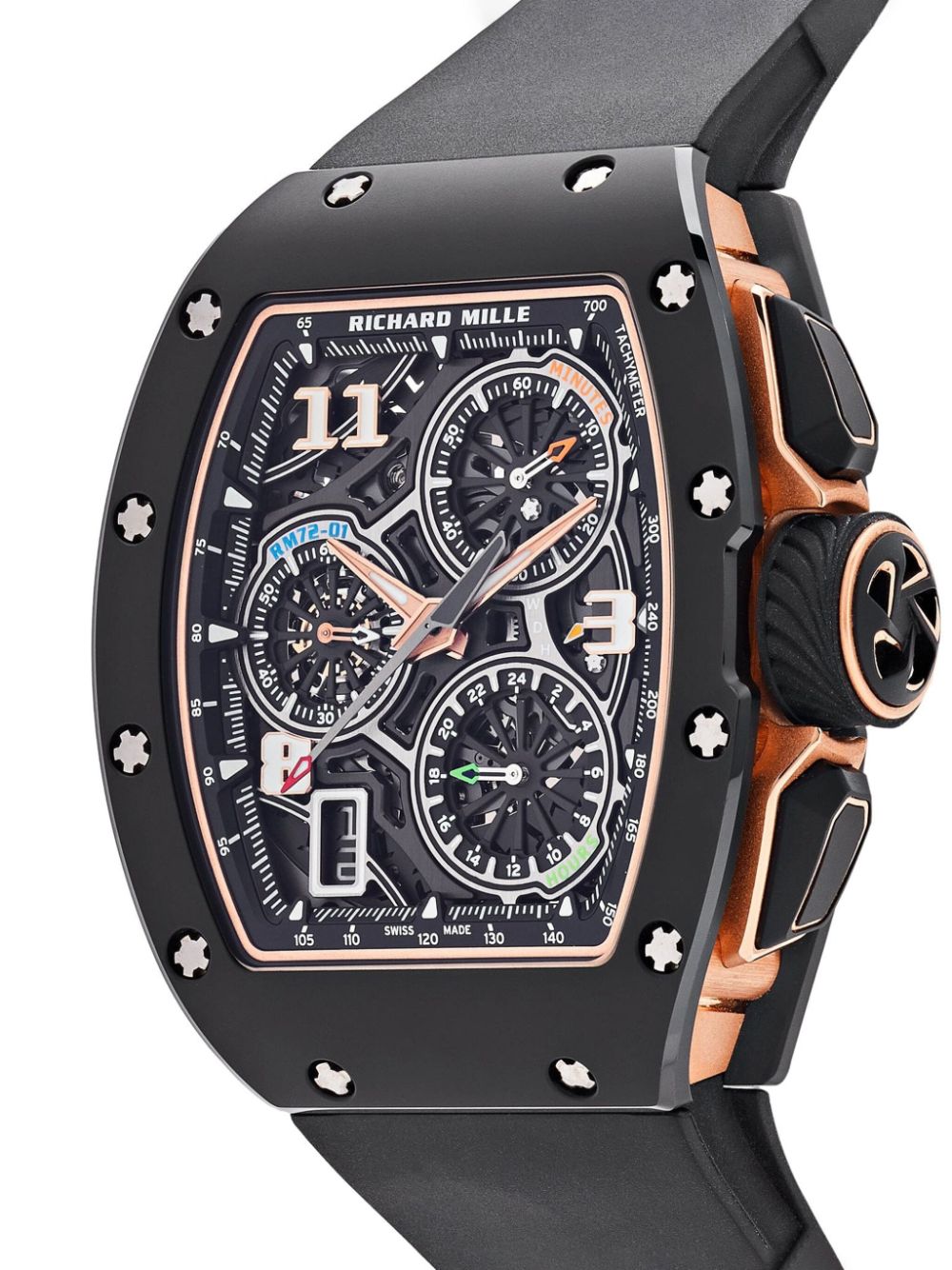 Pre-owned Richard Mille Rm 72-01 Lifestyle In-house Chronograph 47毫米腕表（2023年典藏款） In Black