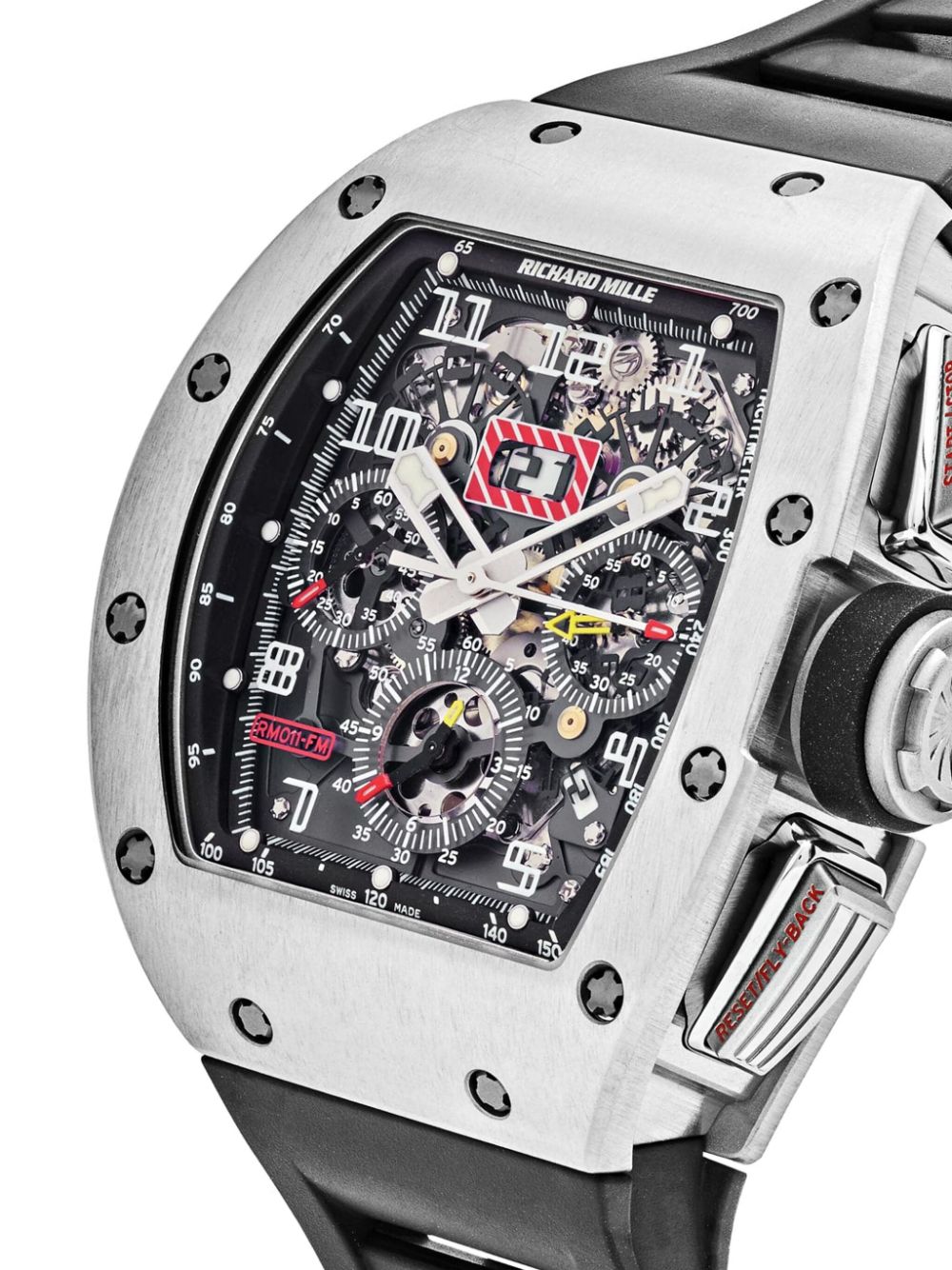 Richard Mille Pre-owned RM 011 Felipe Massa 40 mm horloge - Zwart