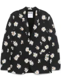 Moschino floral-print blazer - Black