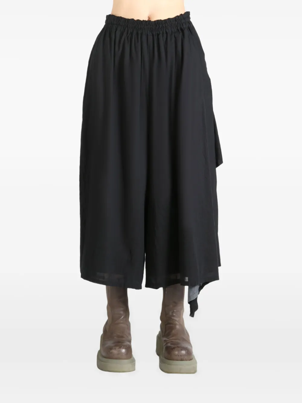Y's Broek met wijde pijpen - Zwart