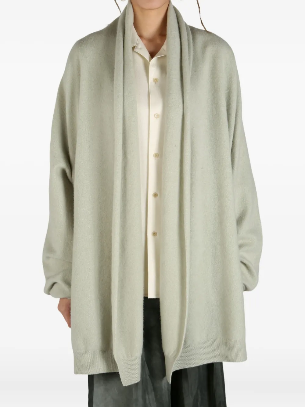 Extreme cashmere cardigan Groen