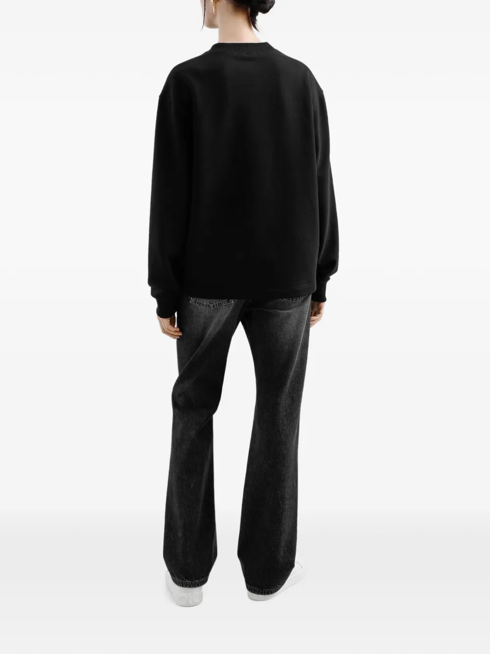 Dolce & Gabbana Trui met geborduurd DG-logo Zwart