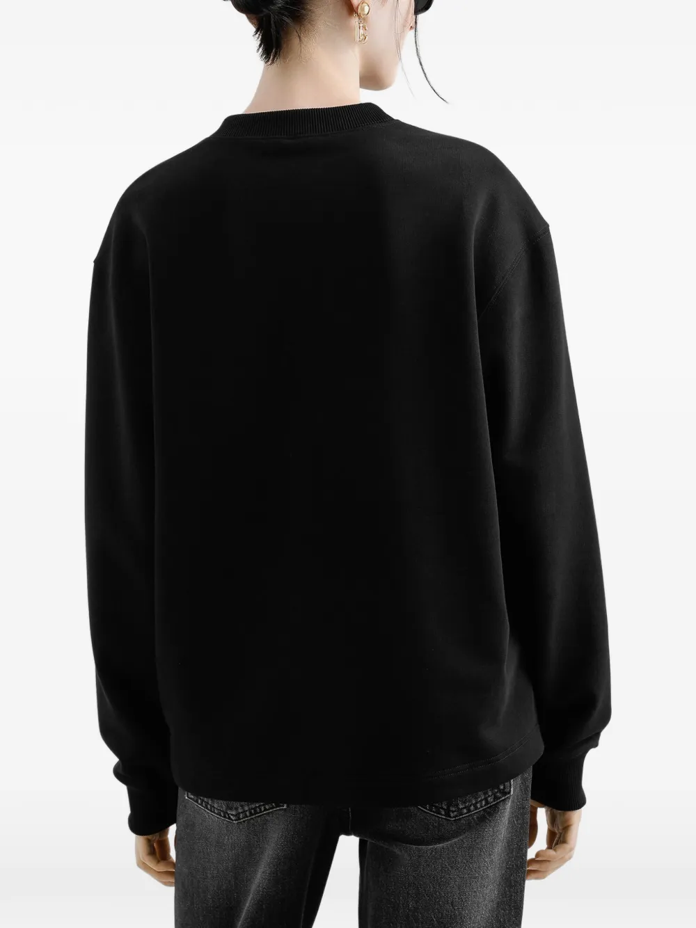 Dolce & Gabbana Trui met geborduurd DG-logo Zwart