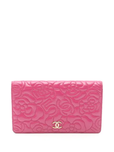 CHANEL Pre-Owned 2018-2019 Camellia wallet