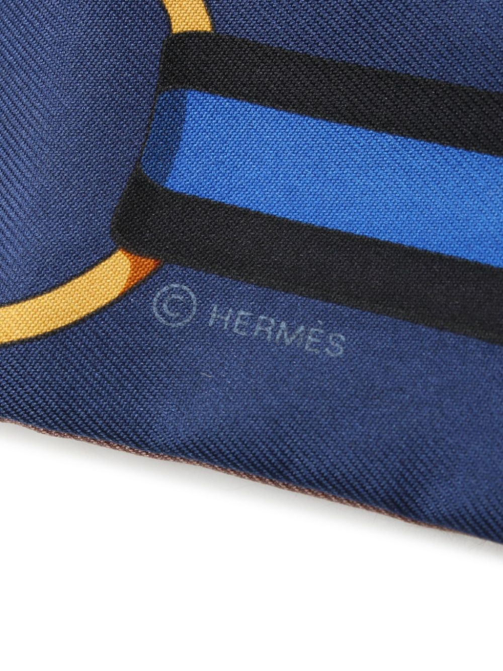 Hermès Pre-Owned 2010s Twilly Grand Tralala sjaal - Blauw