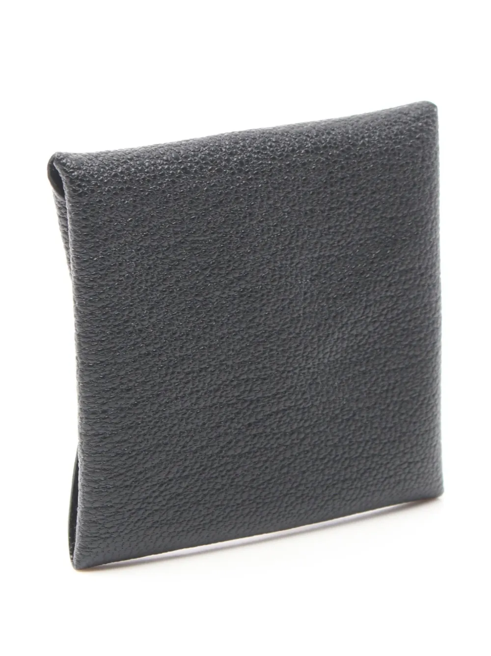 Pre-owned Hermes 2024 Bastia Coin Purse In Black
