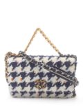 CHANEL Pre-Owned 2020-2021 Tweed 19 chain wallet - Blue