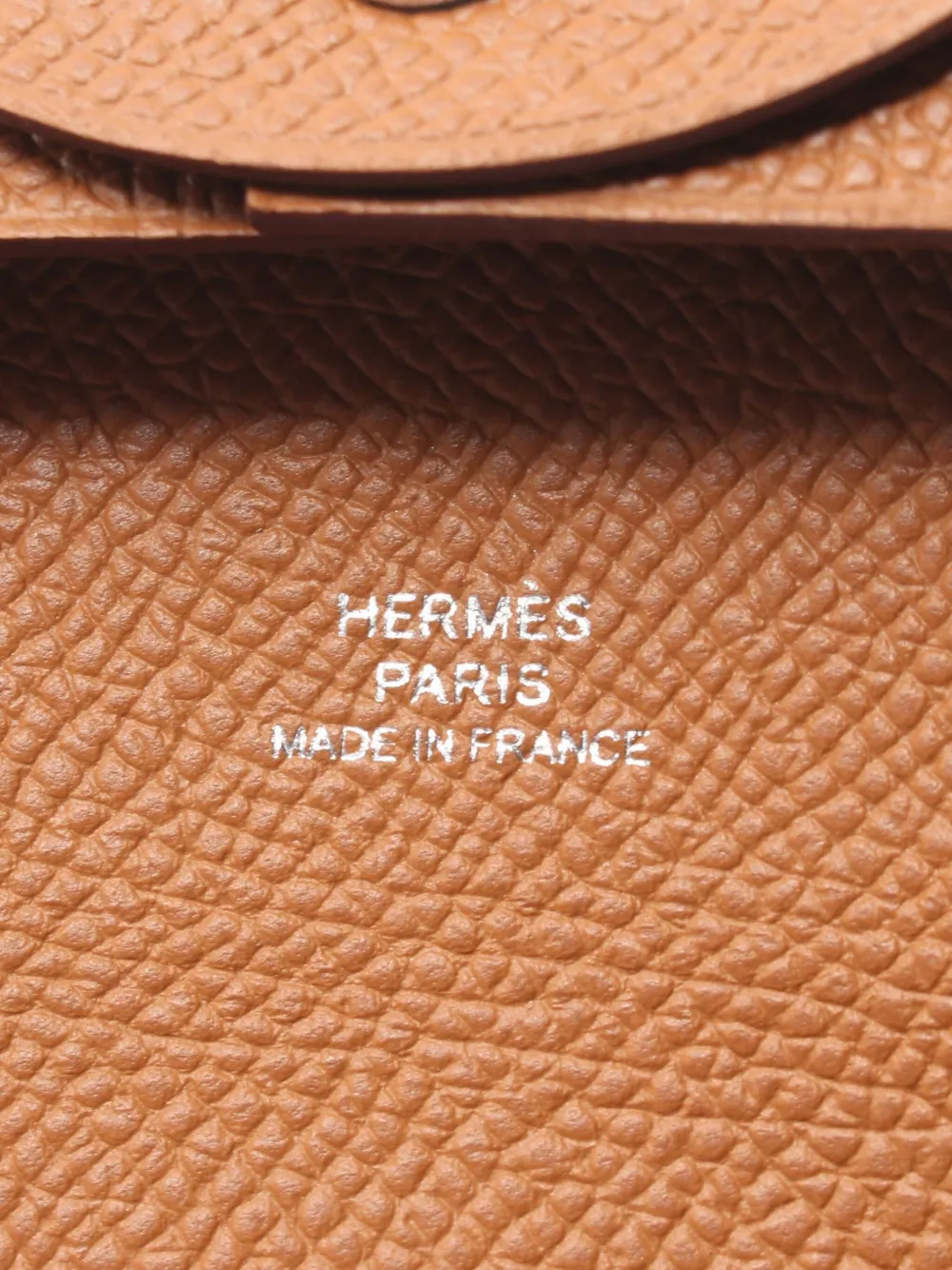 Pre-owned Hermes 2024 Bastia Coin Purse In Brown
