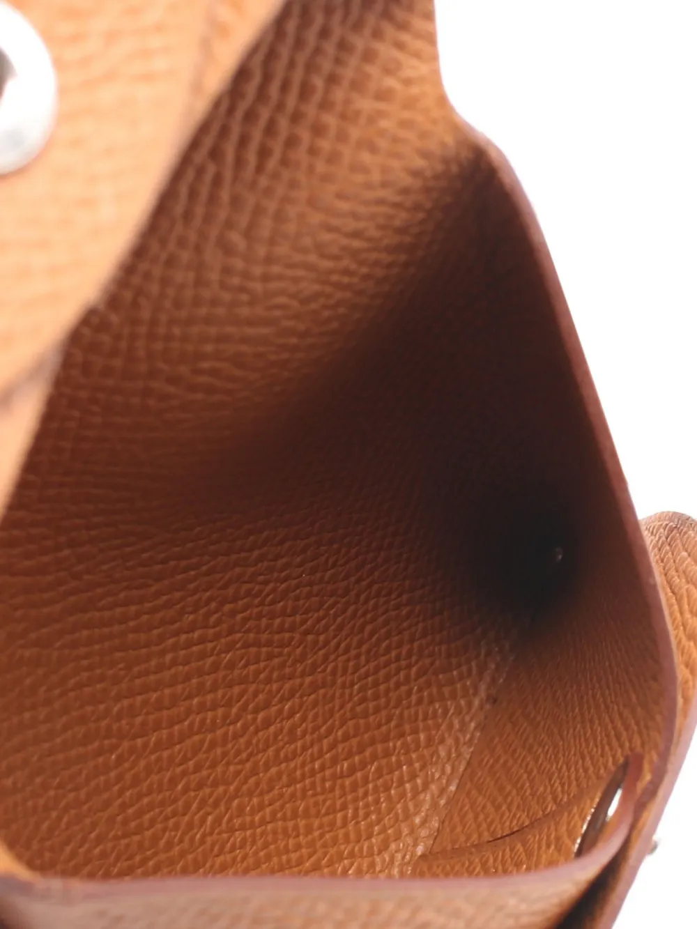 Pre-owned Hermes 2024 Bastia Coin Purse In Brown