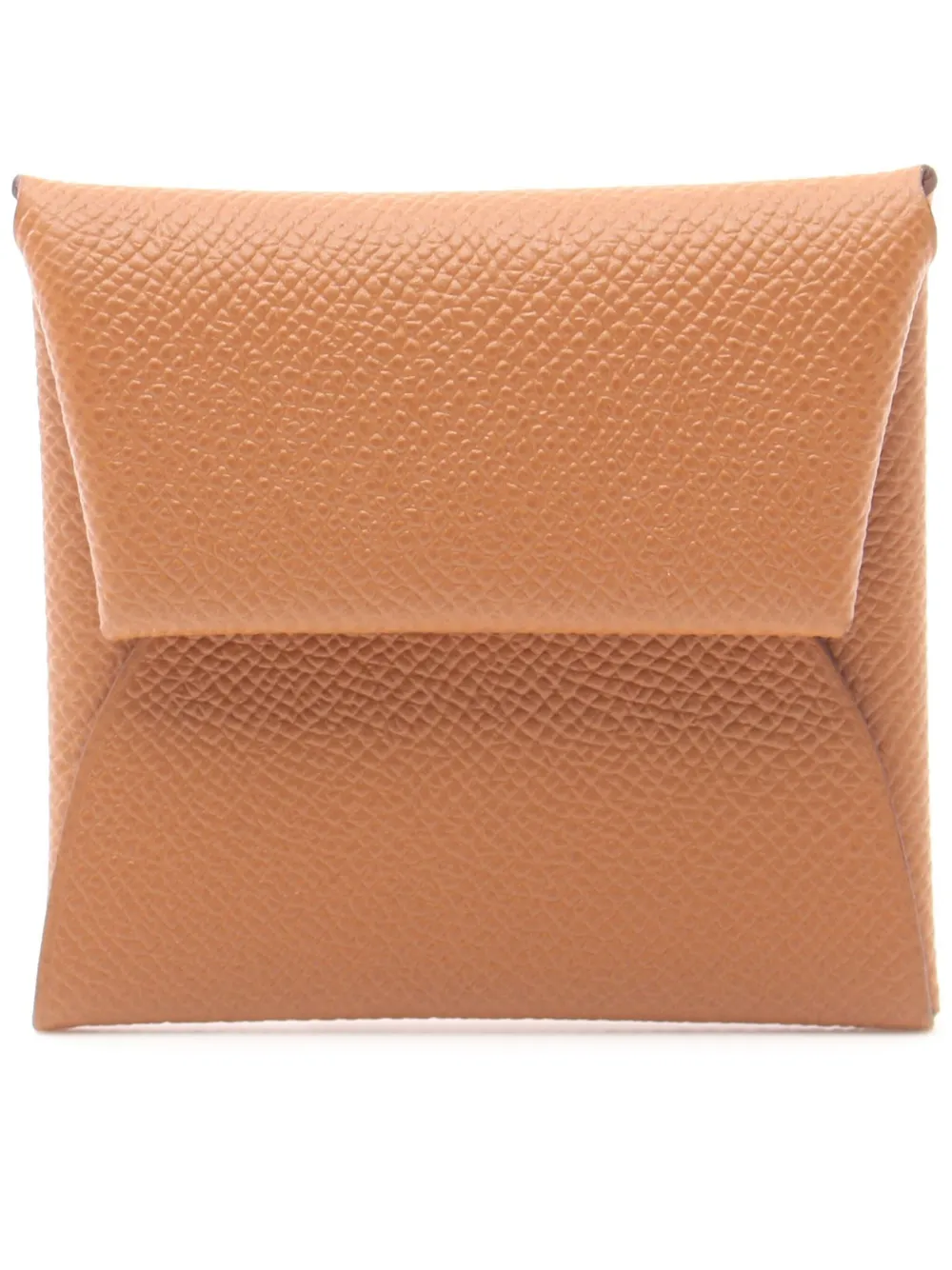 Pre-owned Hermes 2024 Bastia Coin Purse In Brown