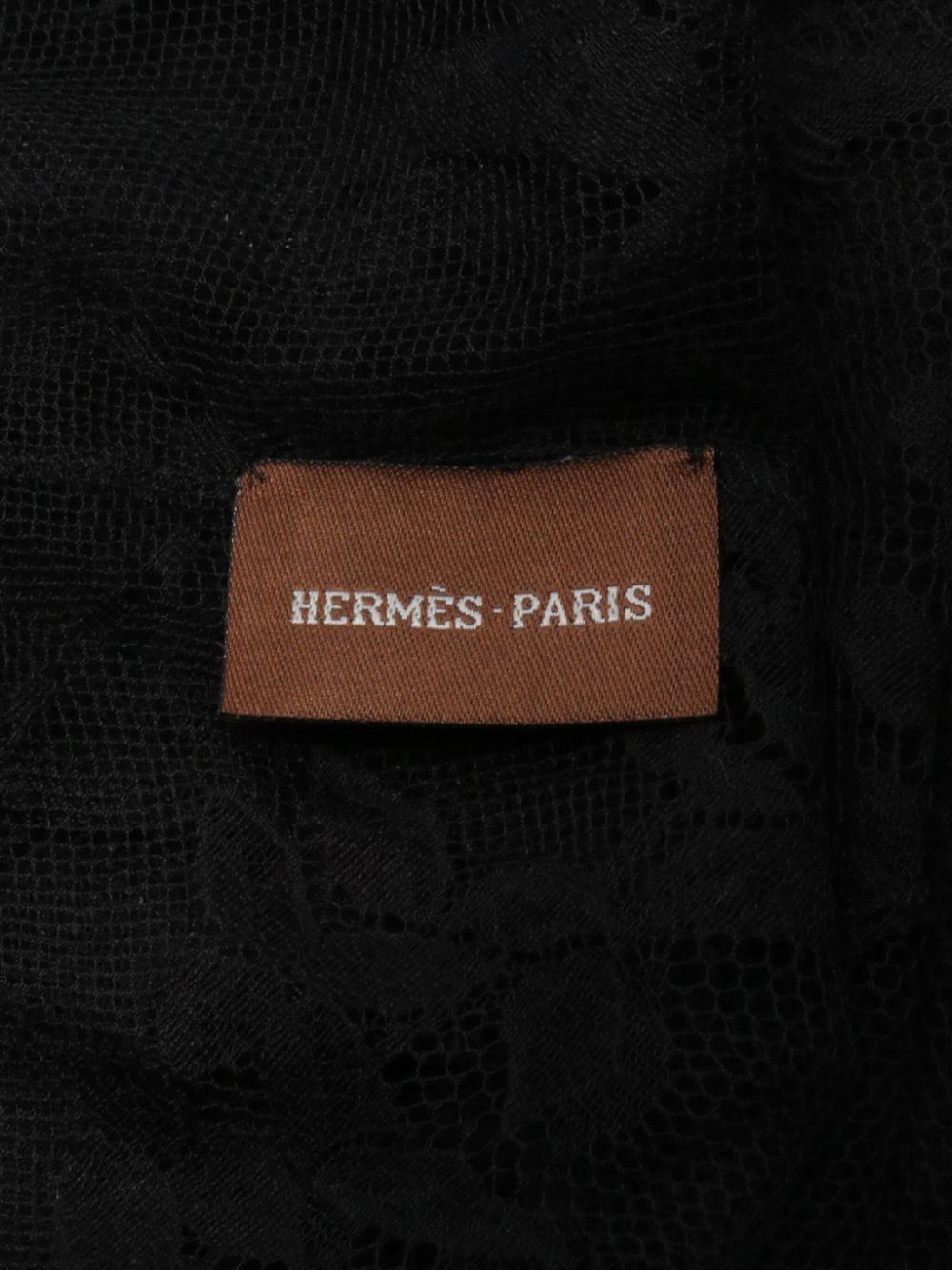 Hermès Pre-Owned 2010s sjaal met kant - Wit