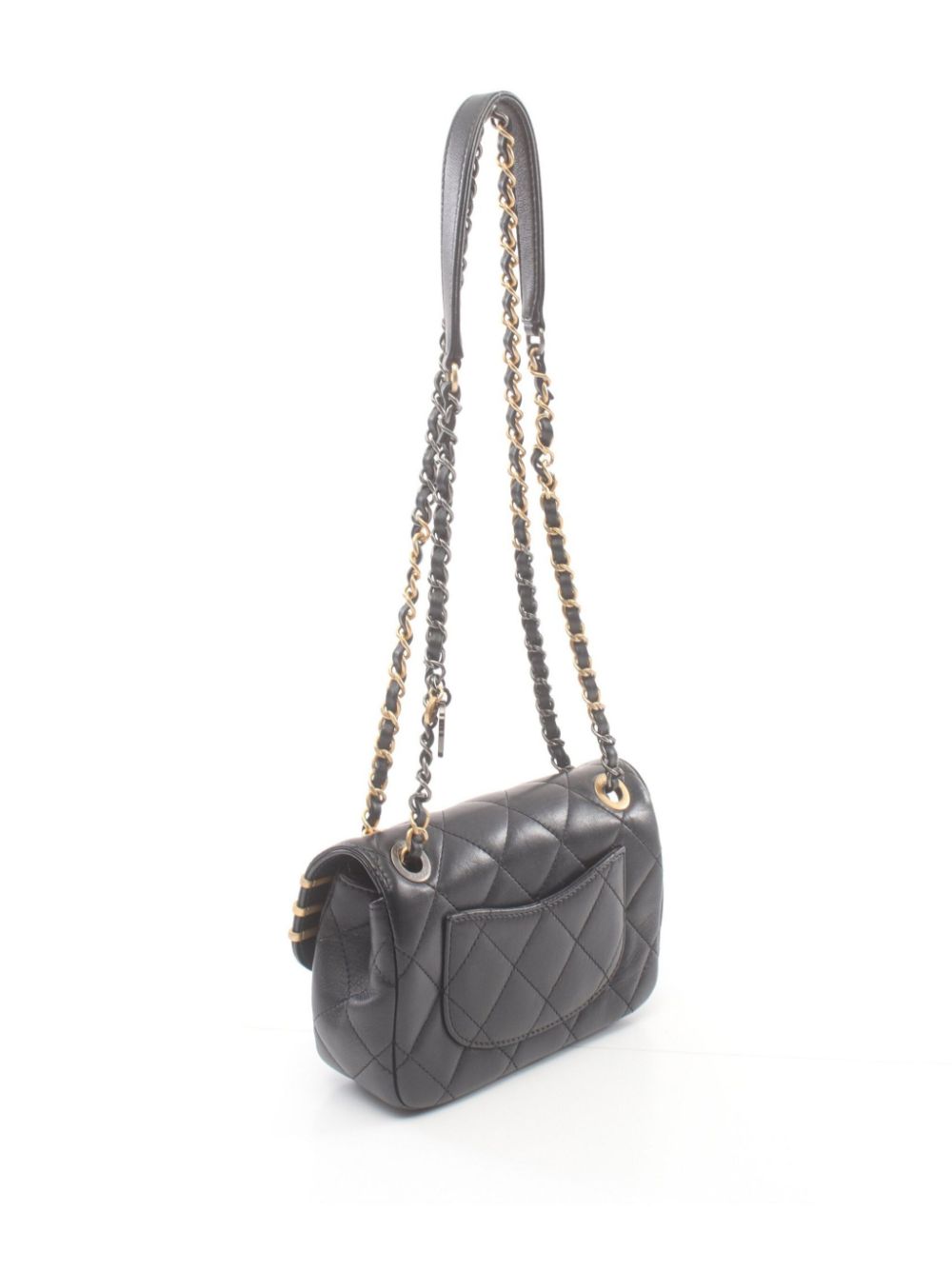 CHANEL Pre-Owned 2010s Interlocking-CC shoulder bag - Zwart