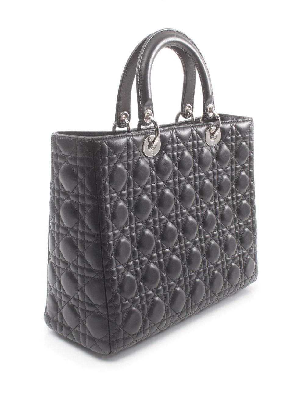 Christian Dior Pre-Owned 2010 Lady Dior Cannage shopper - Zwart