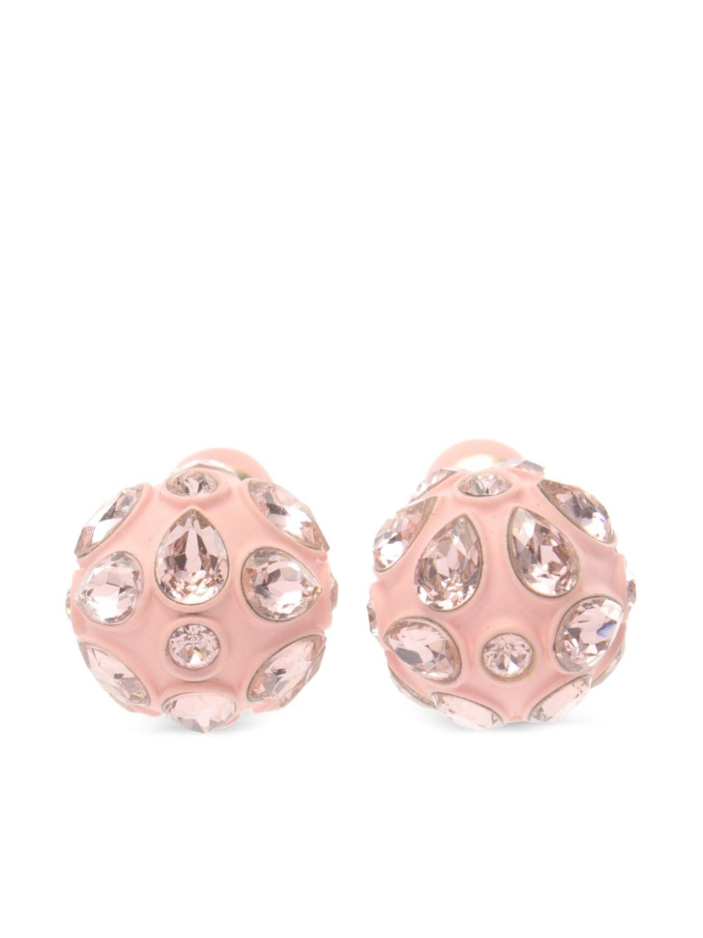 2010s rhinestone-embellished stud earrings