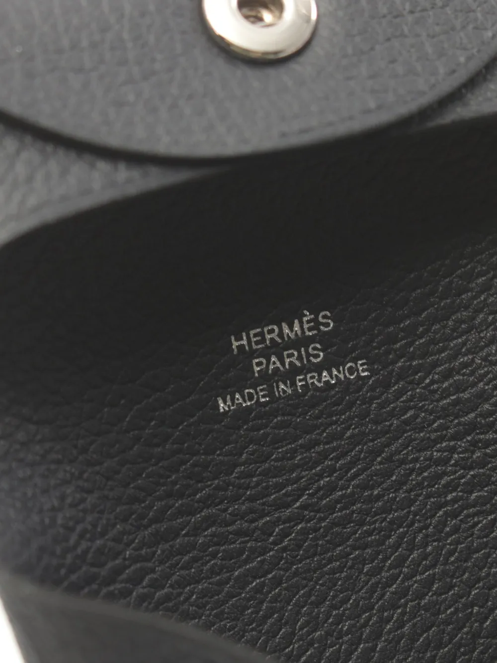 Pre-owned Hermes 2024 Bastia Coin Purse In Blue