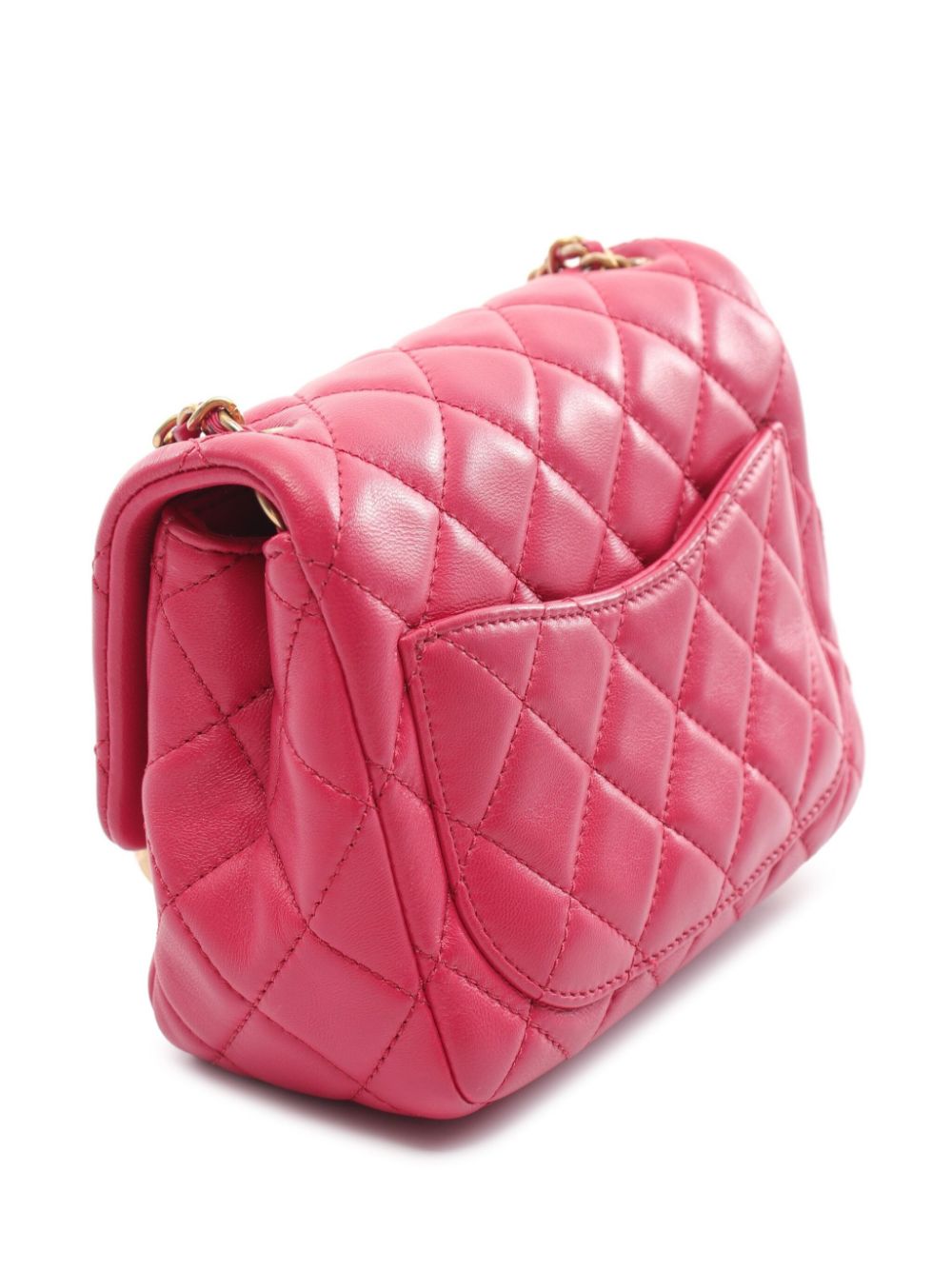 CHANEL Pre-Owned 2020-2021 kleine schoudertas met overslag - Roze