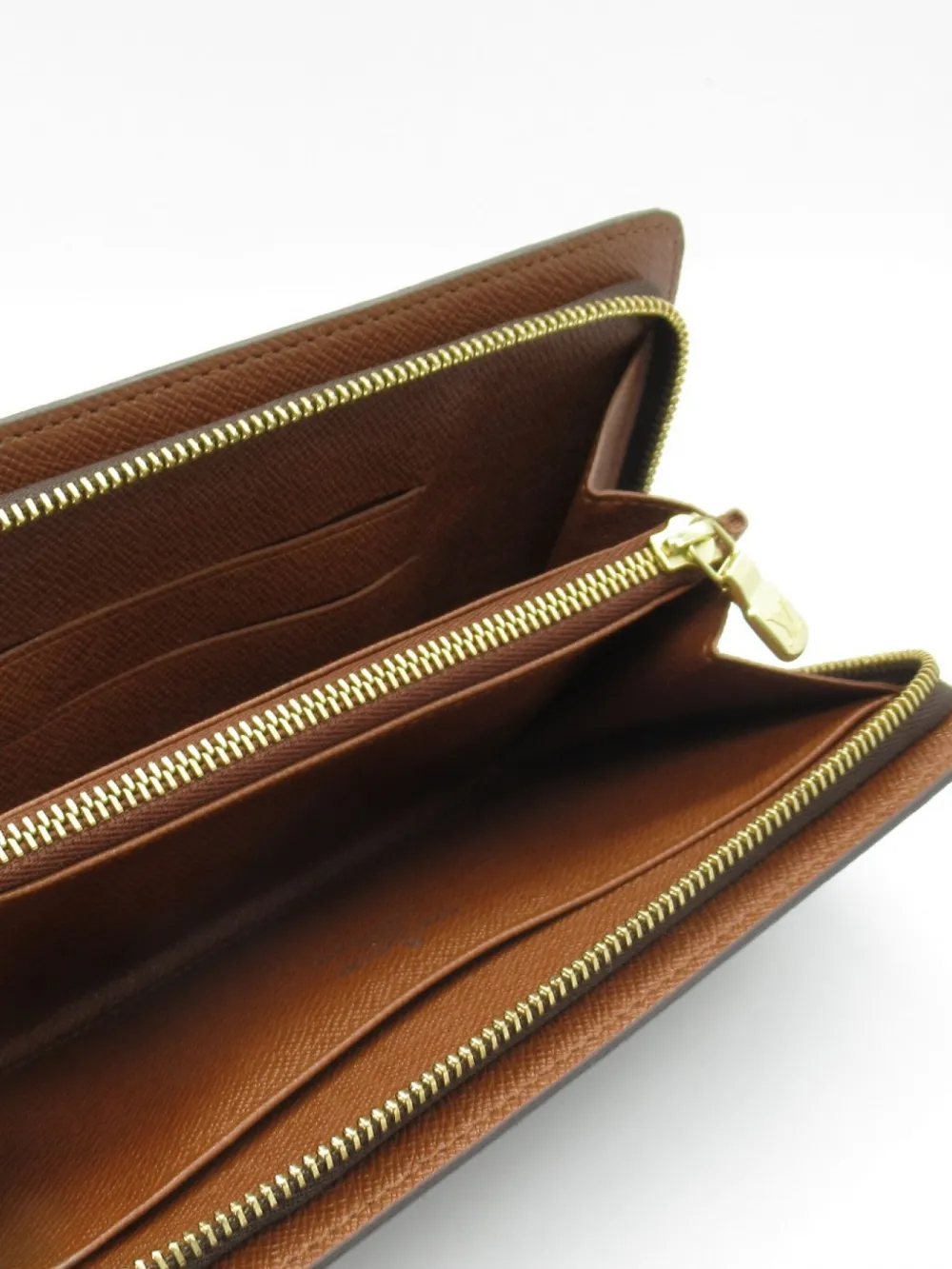 Pre-owned Louis Vuitton 2003 Monogram Long Wallet In Brown