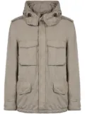 ASPESI multi-pocket hooded jacket - Neutrals