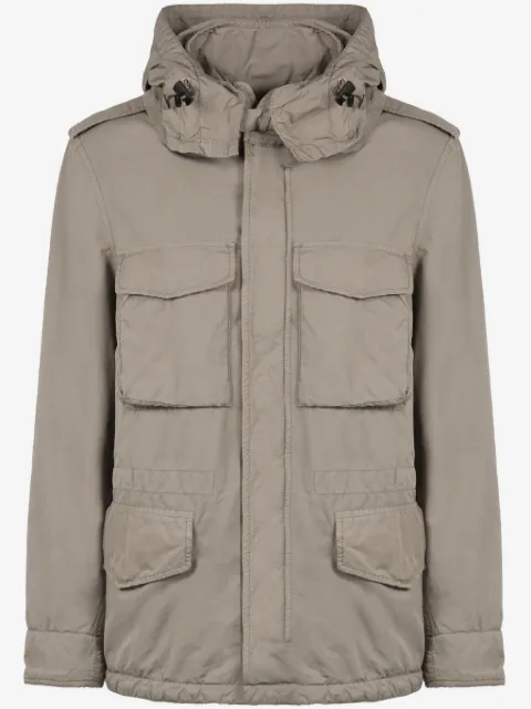 ASPESI multi-pocket hooded jacket 