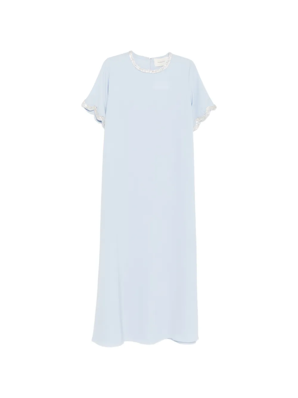 SHATHA ESSA crystal-embellished maxi dress - Blu