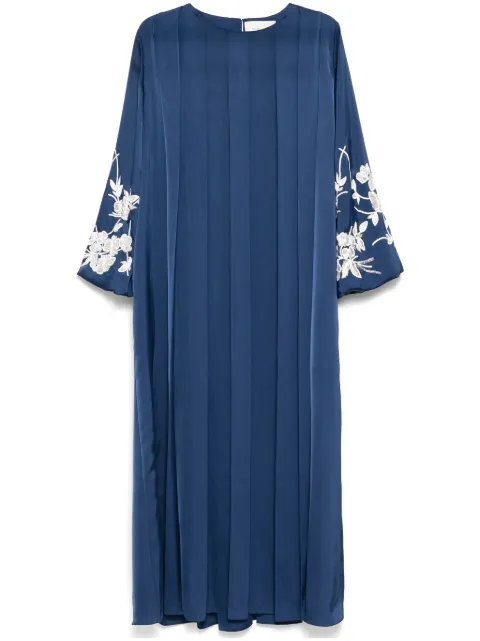 SHATHA ESSA vestido con bordado floral
