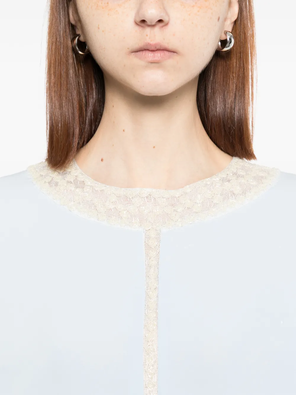 SHATHA ESSA Maxi-jurk verfraaid met kralen Blauw