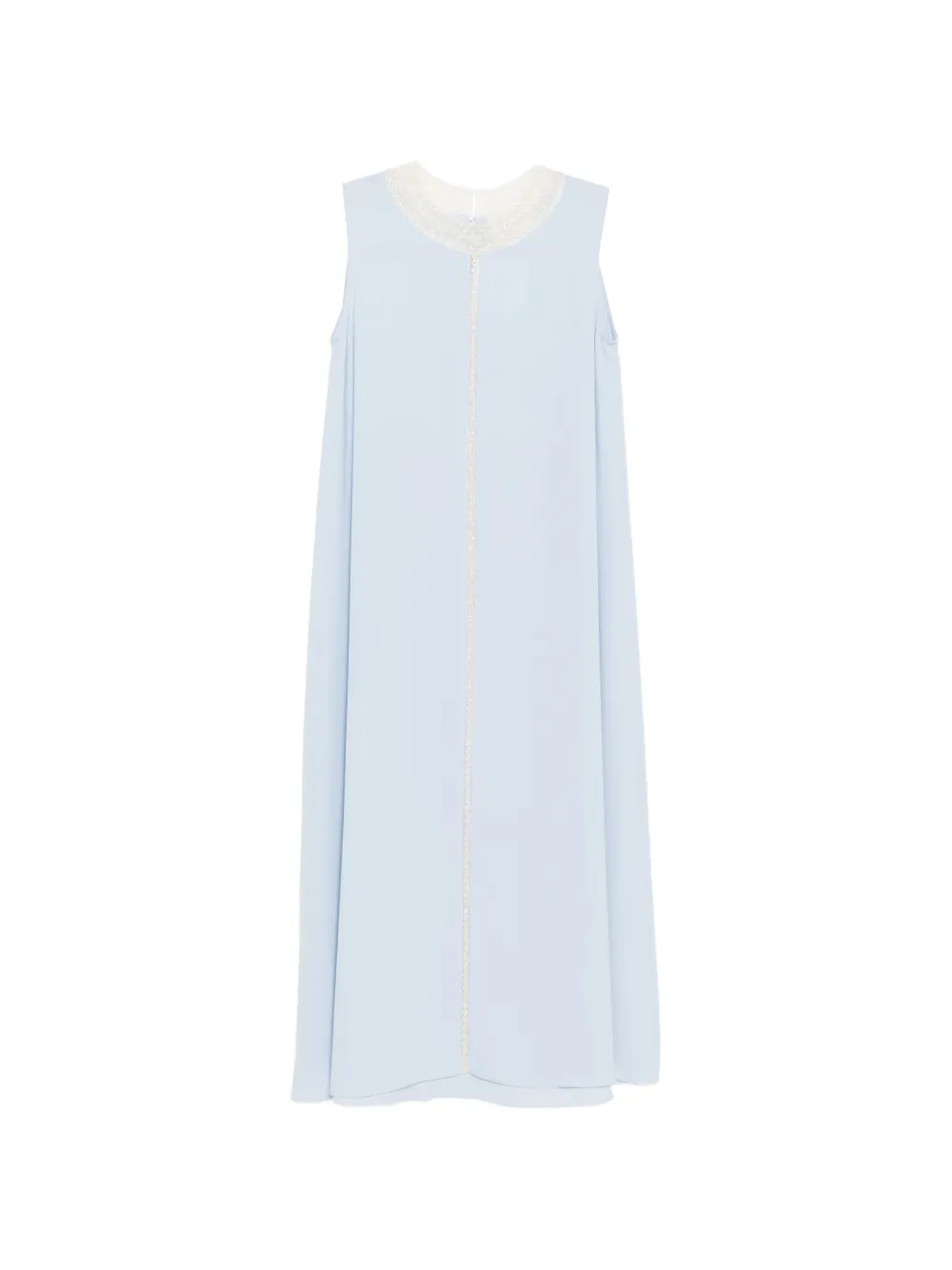 SHATHA ESSA bead-embellished maxi dress - Blu