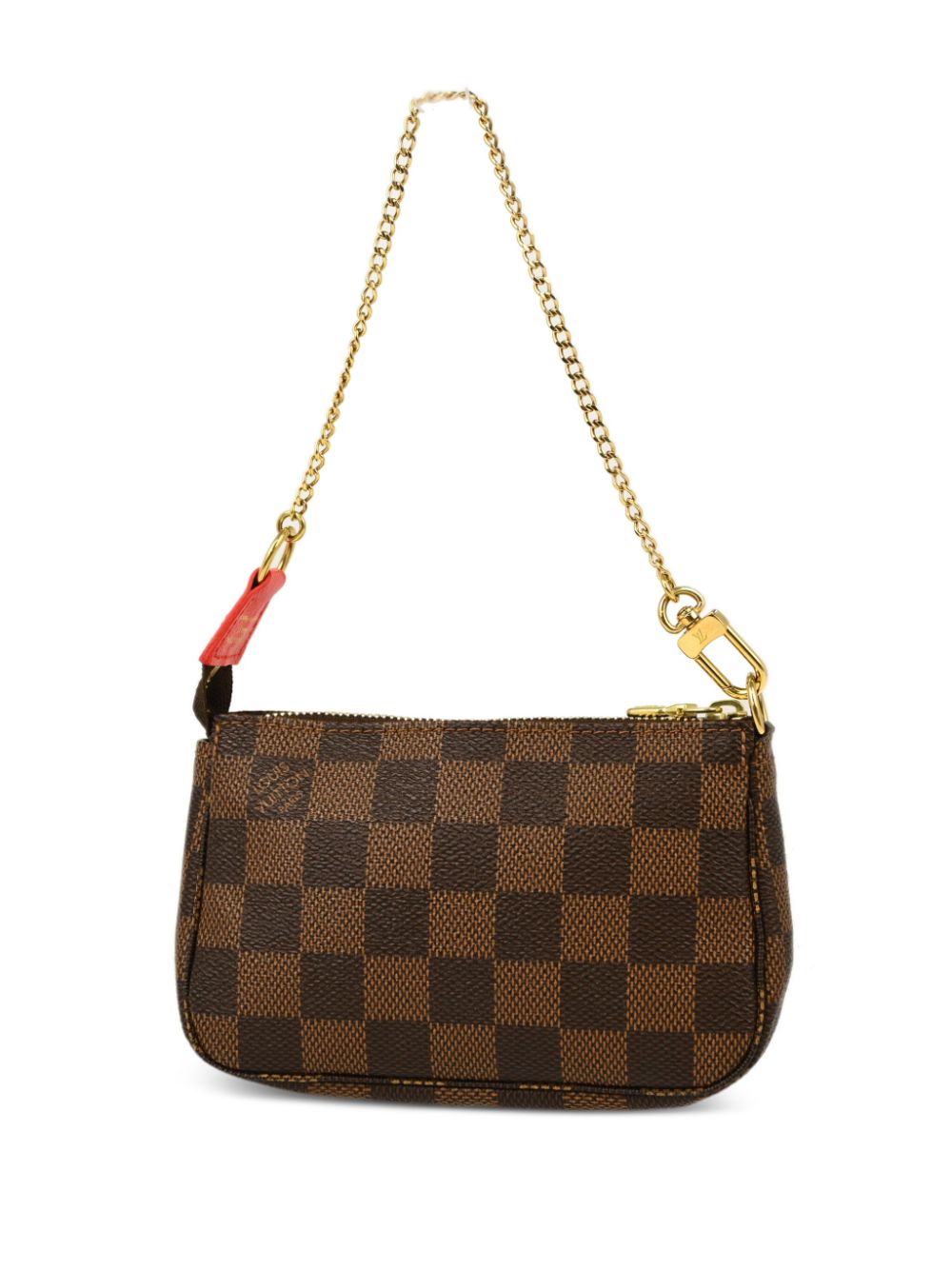 Louis Vuitton Pre-Owned 2016 Damier-Ebène kleine buidel - Bruin