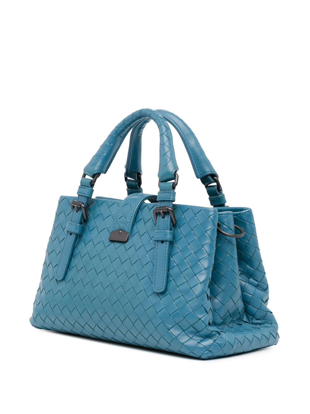 Bottega Veneta Pre-Owned 2010-2024 Mini Nappa Intrecciato Roma boekentas - Blauw