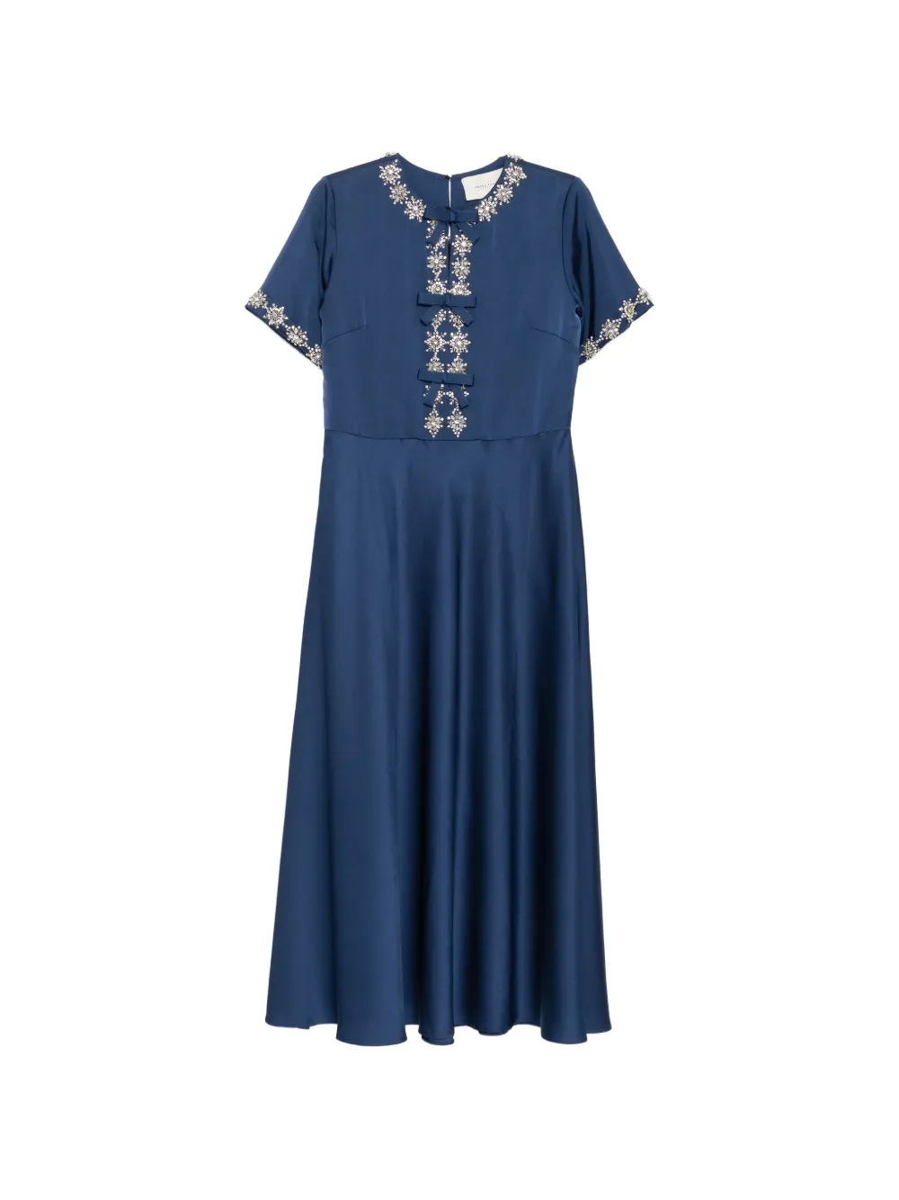 SHATHA ESSA crystal-embellished maxi dress - Blu