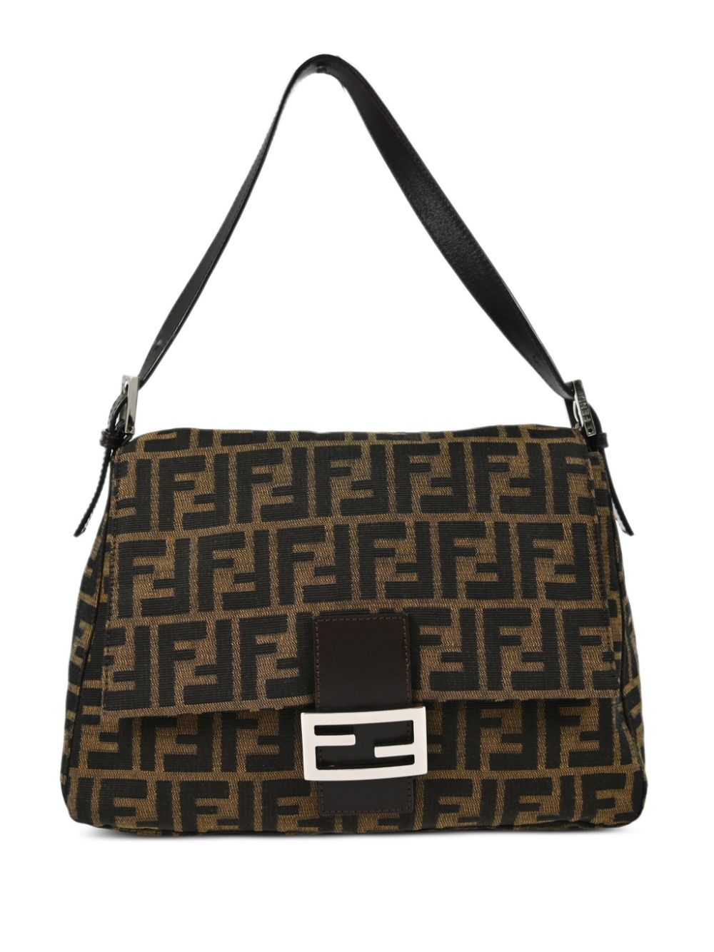 Fendi Pre-Owned 1990-2000 Zucca Mamma Baguette shoudler bag - Brown