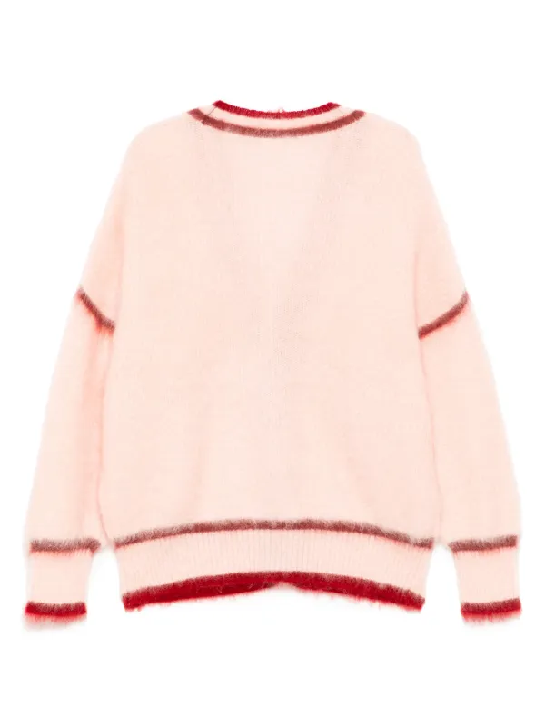 cfcl カーディガン　ピンク CFCL ブラッシュド カーディガン | ピンク | FARFETCH JP