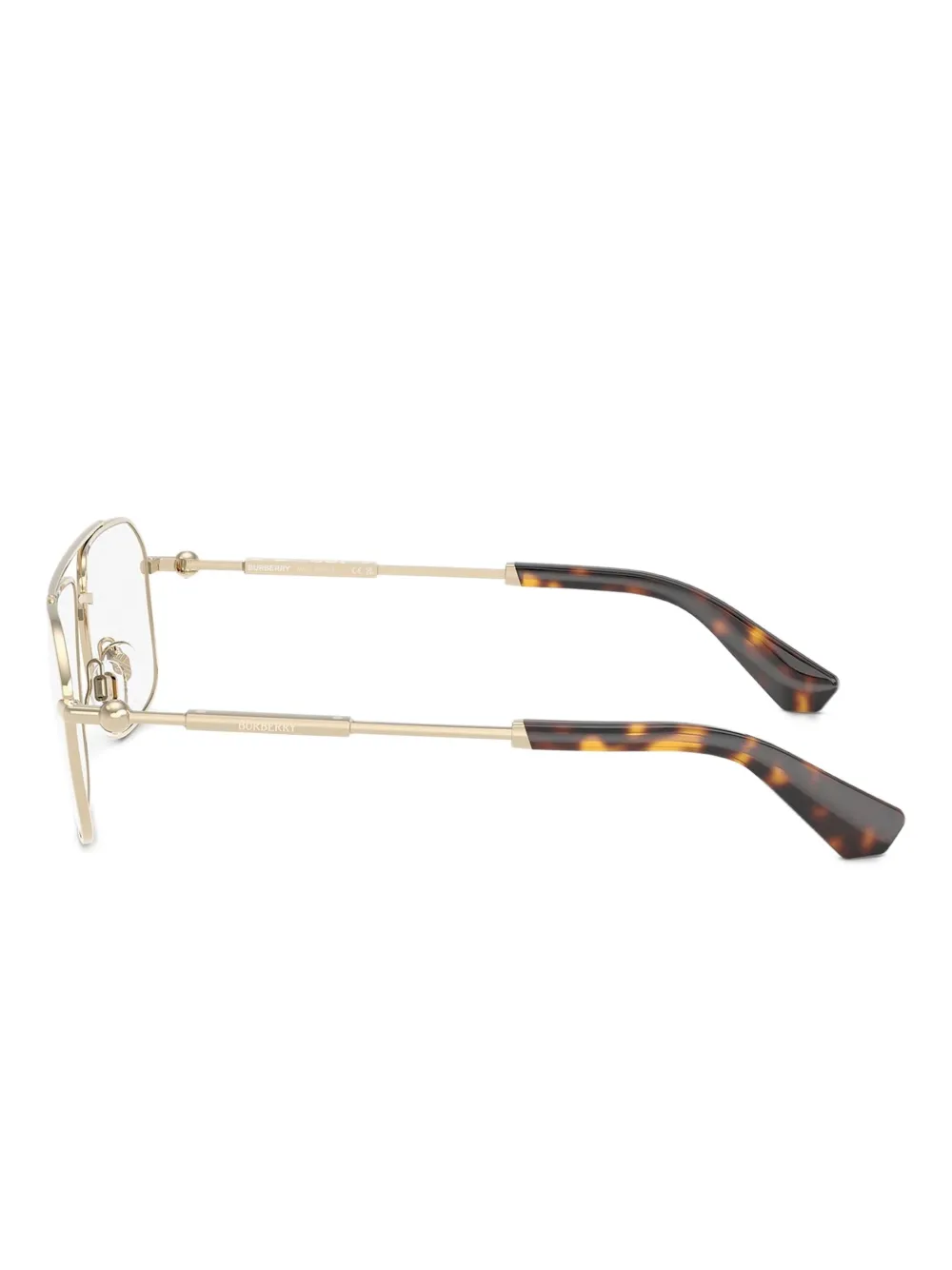 Burberry Eyewear Bril met rechthoekig montuur Goud